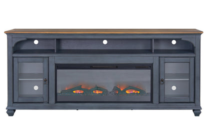 Americana 86 in Fireplace TV Stand for TVs up to 95 inches, Corduroy