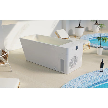 Frost Cold Plunge Tub| Integrated 1HP Chiller|37°F–108°F Temperature Control| Premium Acrylic|Indoor & Outdoor Use| User-friendly installation