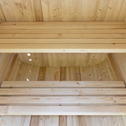 Auris One Luxury Outdoor Cedar Sauna|1–2 Person|Premium Canadian Red Cedar|4.5kW Harvia KIP Heater|Wooden bucket full kit