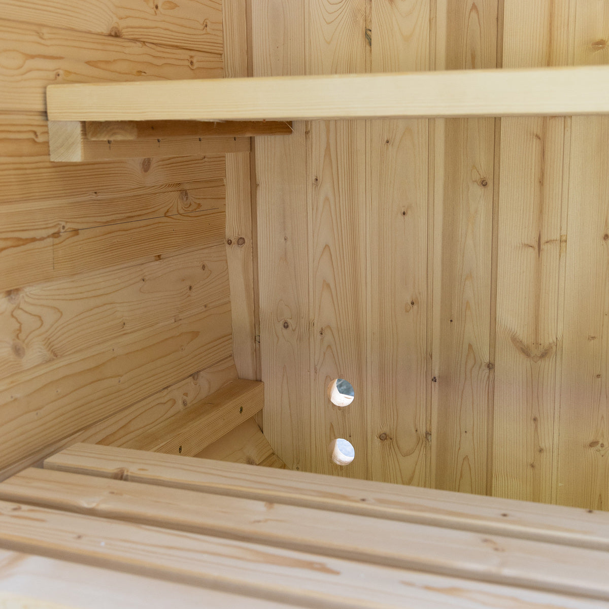 Auris One Luxury Outdoor Cedar Sauna|1–2 Person|Premium Canadian Red Cedar|4.5kW Harvia KIP Heater|Wooden bucket full kit