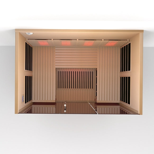 Lumin Three Far Infrared Sauna|3 Person, Premium Canadian Hemlock|Modern Control Panel|Ventilation Window||Easy Setup