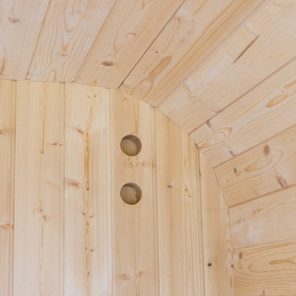Auris One Luxury Outdoor Cedar Sauna|1–2 Person|Premium Canadian Red Cedar|4.5kW Harvia KIP Heater|Wooden bucket full kit
