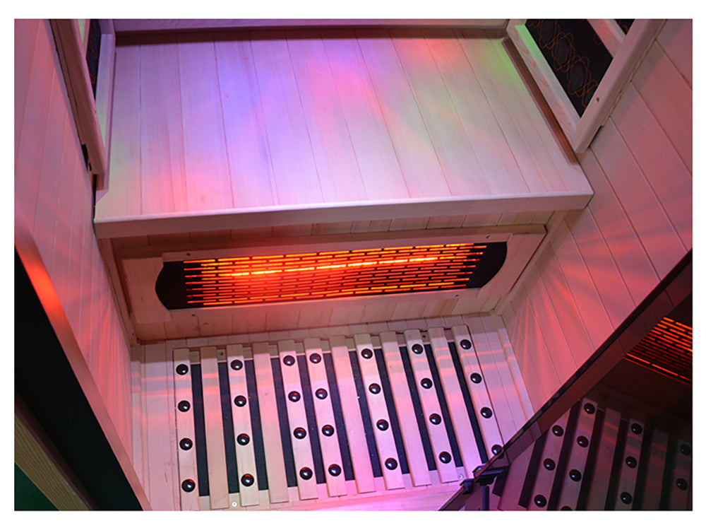 Lumin One Far Infrared Sauna|1 Person| Premium Canadian Hemlock| Plug & Play 110V/120V|Far-infrared heat|Computer control panel