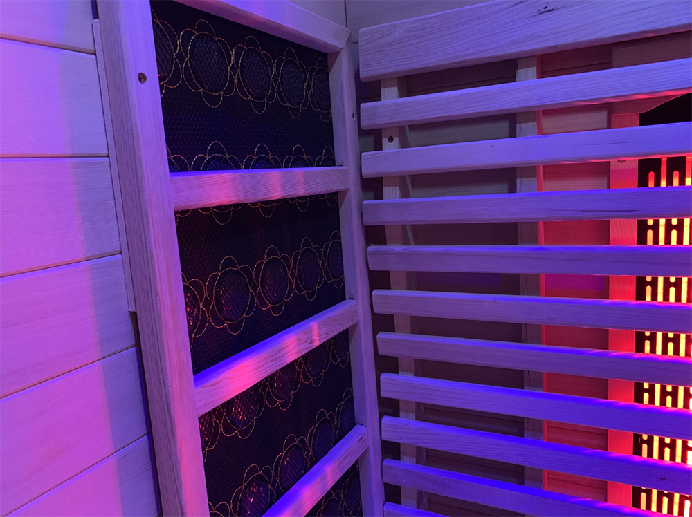 Lumin Two Far Infrared Sauna|2 Person| Premium Canadian Hemlock| Touchscreen control panel| Ventilation window|Built-in speakers|Oxygen ionizer|USB/FM radio